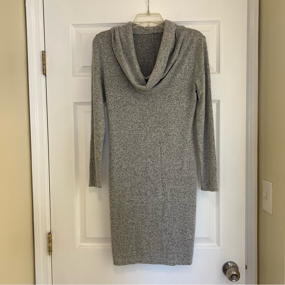 Scoop-Neck Sweater Dress